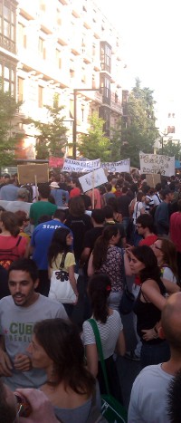 Manifestación en Granada